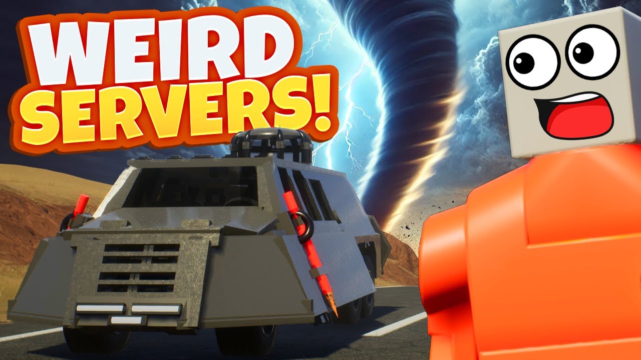 I Joined the Weirdest Lego Tornado Chasing Server in Brick Rigs!