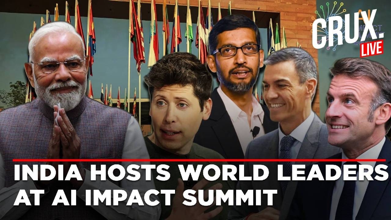LIVE: India's Modi Hosts Global Leaders At AI Impact Summit 2026 | Macron |Sam Altman |Sundar Pichai