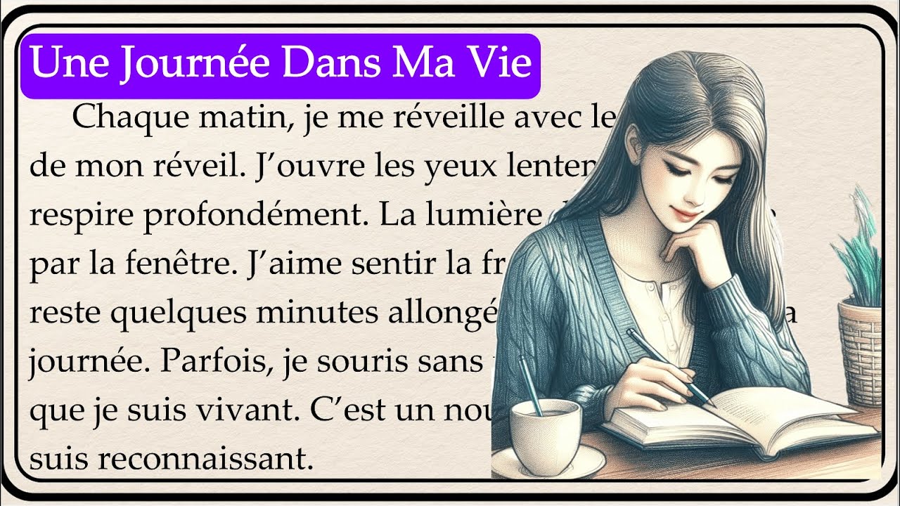A Day in My Life🏡 | Une journée dans ma vie | Learn French Through Simple Story (A1–A2)