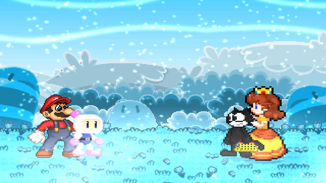 ADD004 MUGEN: Team Bomberman (Me) Vs Team Felix The Cat + Extra Battle