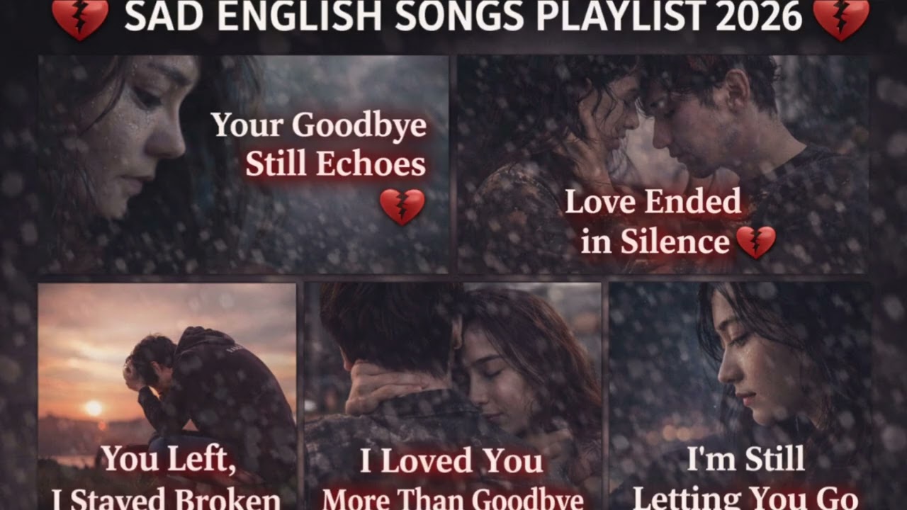 Sad English Songs Playlist 2026 💔 | Heartbreak & Emotional Lyrics