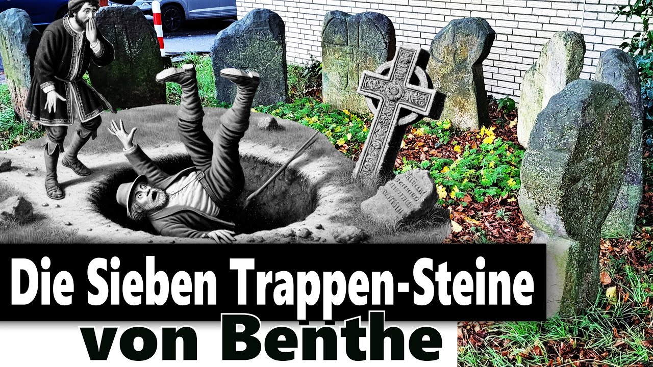 Die Sage der Sieben Trappen - Steine von Benthe: ...als die Erde den Bauern verschlang!