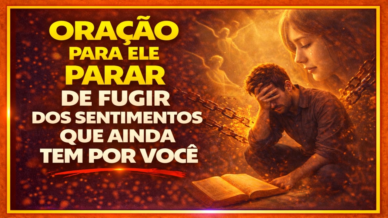 Oração para ele parar de fugir dos sentimentos que ainda tem por você!