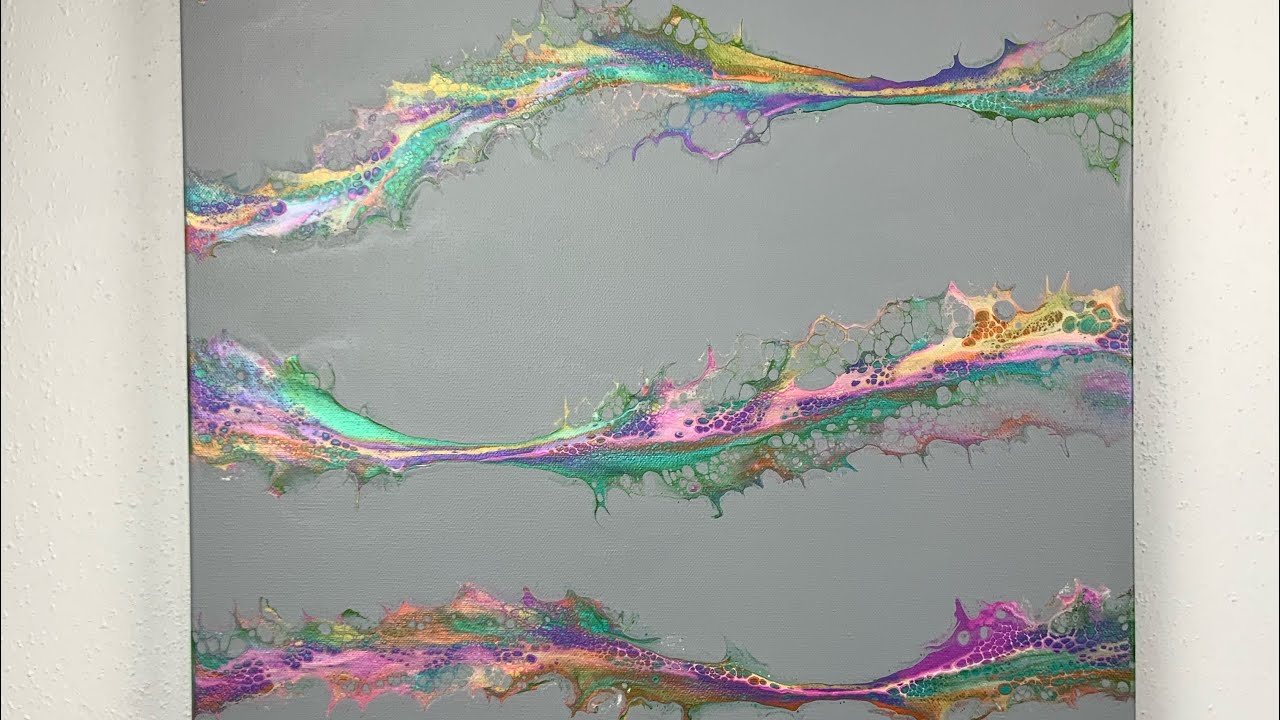 Pearl Cell Feathery Dutch Pour Technique | NEW TECHNIQUE | Abstract Acrylic Pour Art Tutorial