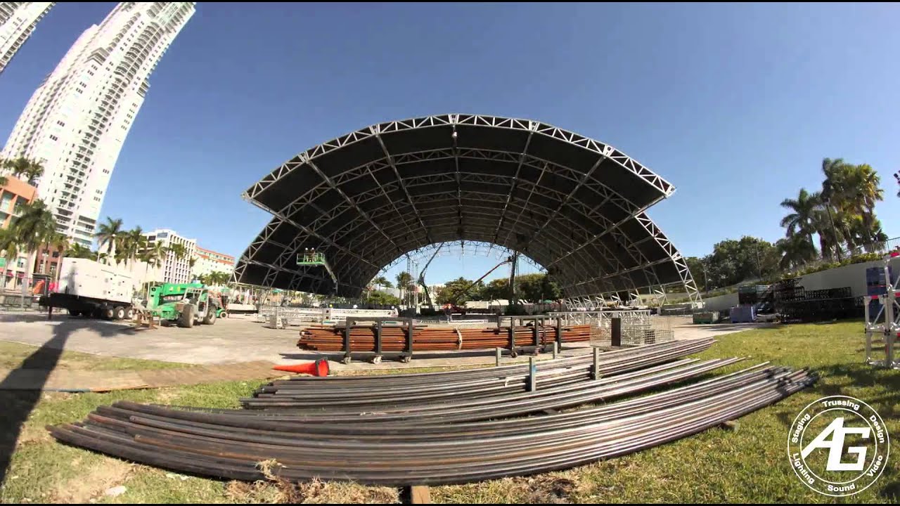 AG Production Services - Ultra Music Festival 2013 - Time-Lapse Video of the Megastructure