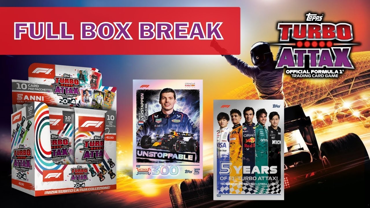 200+ CARDS! | TOPPS F1 TURBO ATTAX 2024 | FULL BOX BREAK