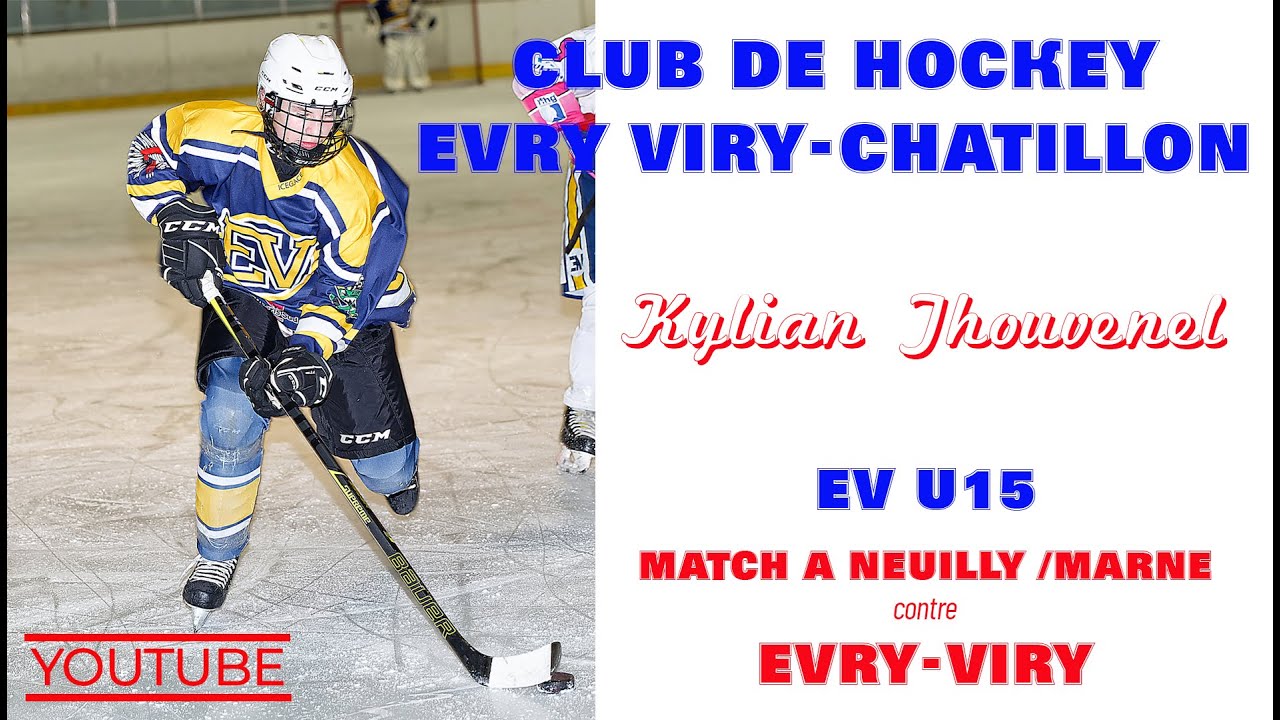 Vidéo 4K Match de Hockey Kylian EV - NEUILLY /MARNE U15 à (NEUILLY /MARNE) le 13/11/2022