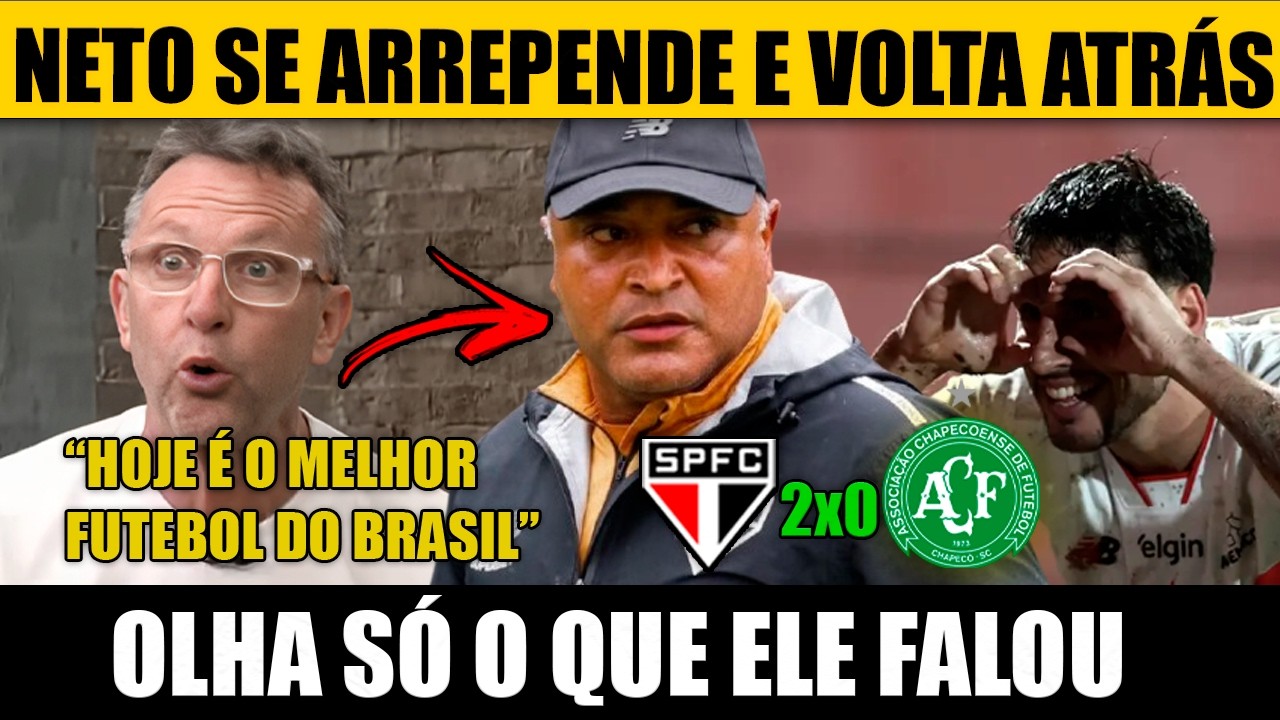 CRAQUE NETO se rende ao S&Atilde;O PAULO de ROGER MACHADO ap&oacute;s Grande jogo contra CHAPE