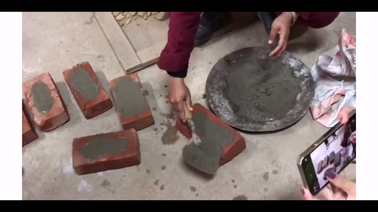 Compressive strength test of brick