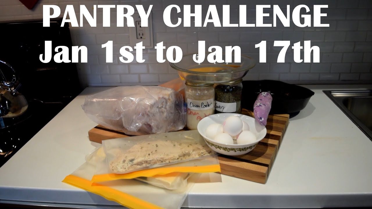 Pantry challenge 2026. Jan 1 to Jan 17. What we eat. Wraps, cobbler, turkey quiche recipe & more.