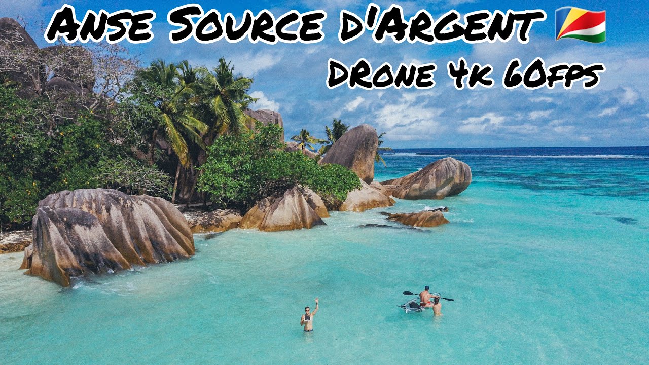 Anse Source d'Argent, la spiaggia più famosa delle Seychelles🇸🇨 | Drone 4K 60fps