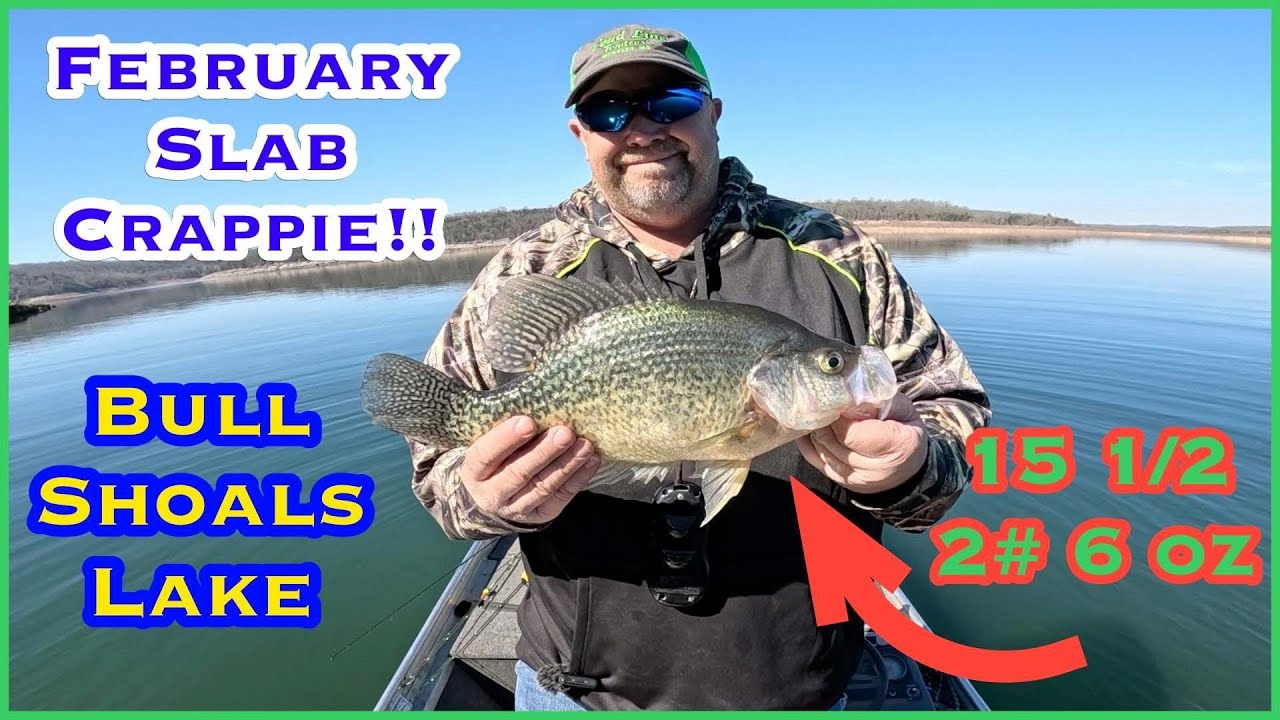 February slab Crappie Bull Shoals Lake 2-25-25