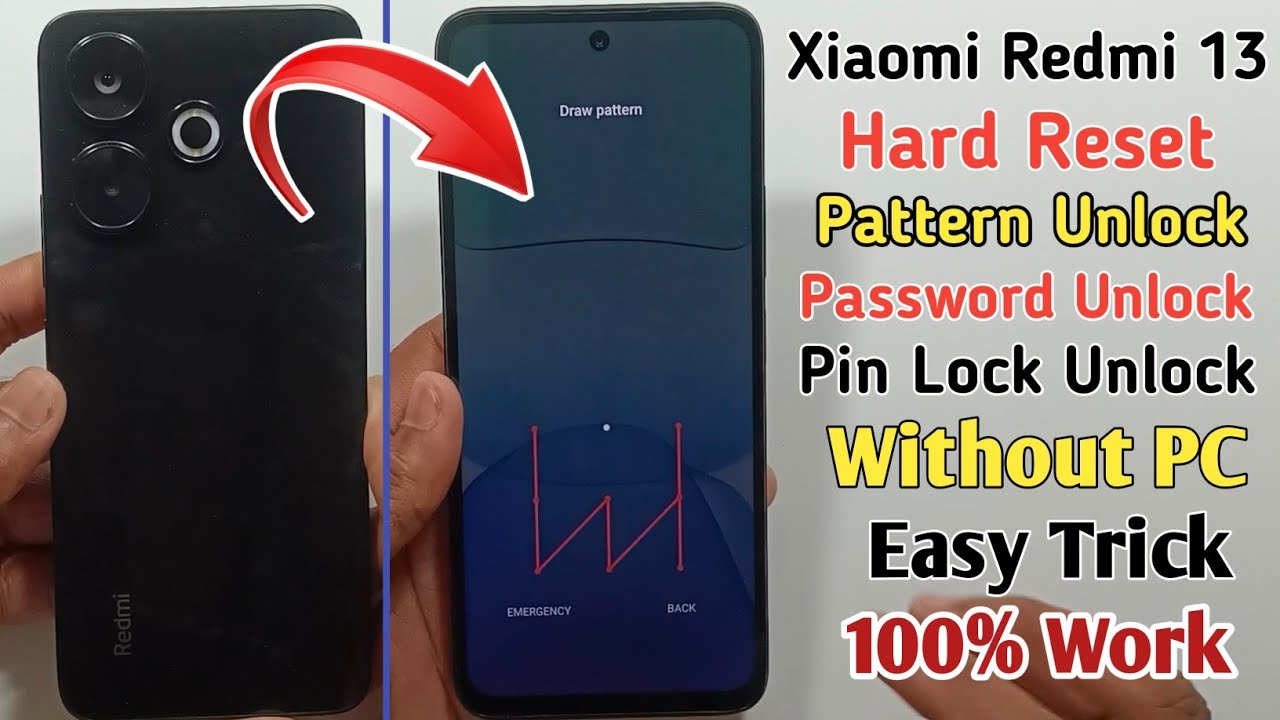 Xiaomi Redmi 13 Remove Pattern Pin Password | How To Hard Reset Xiaomi Redmi 13