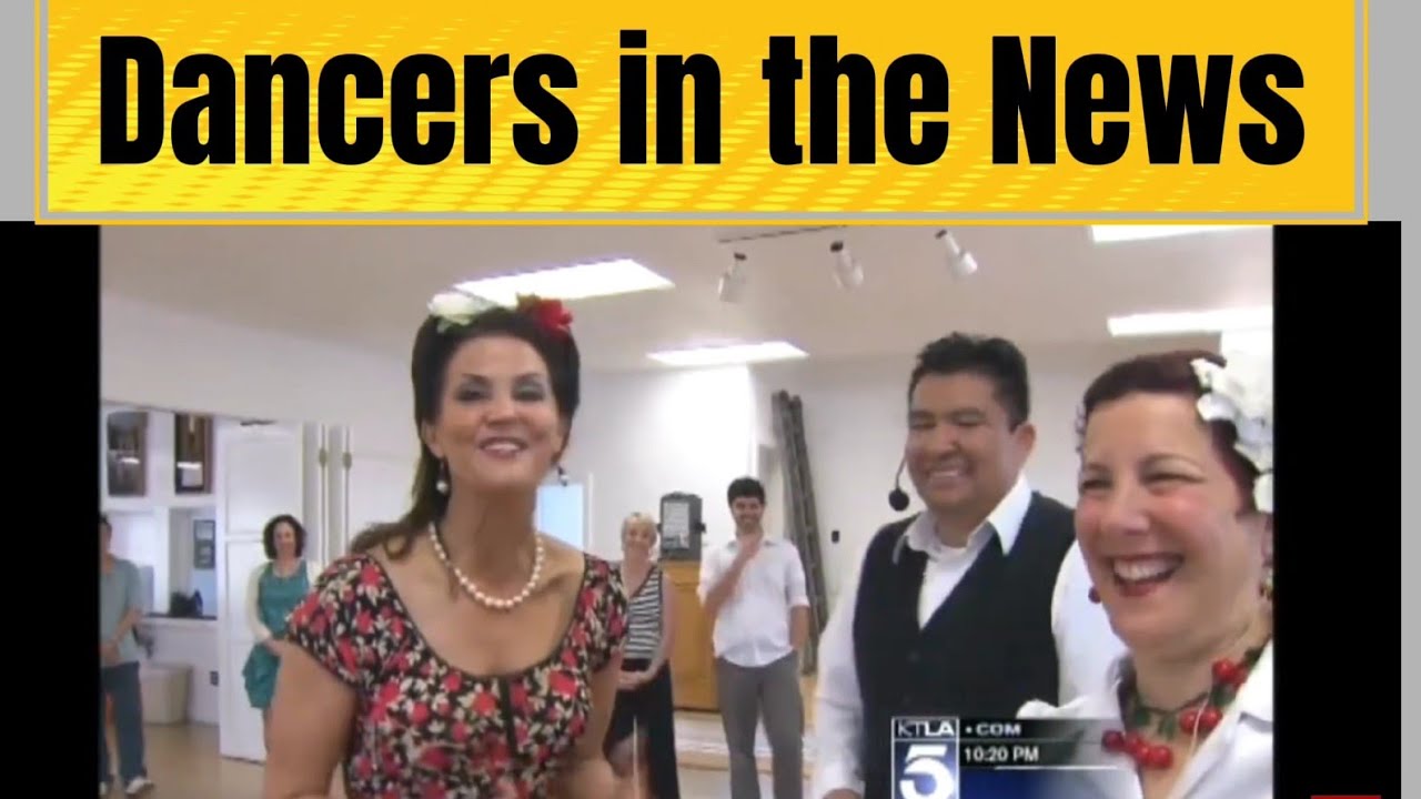 Swing Dancers on KTLA news,  Marc 22,  2014, Rusty Frank 
