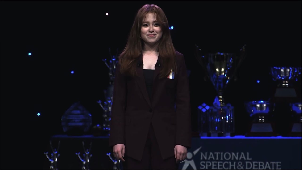 McKinley Paltzik - 2022 NSDA International Extemp National Champion