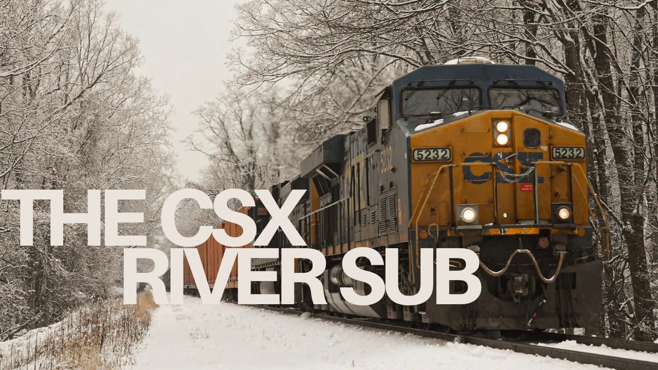 Snow filled Action On The CSX River Sub!