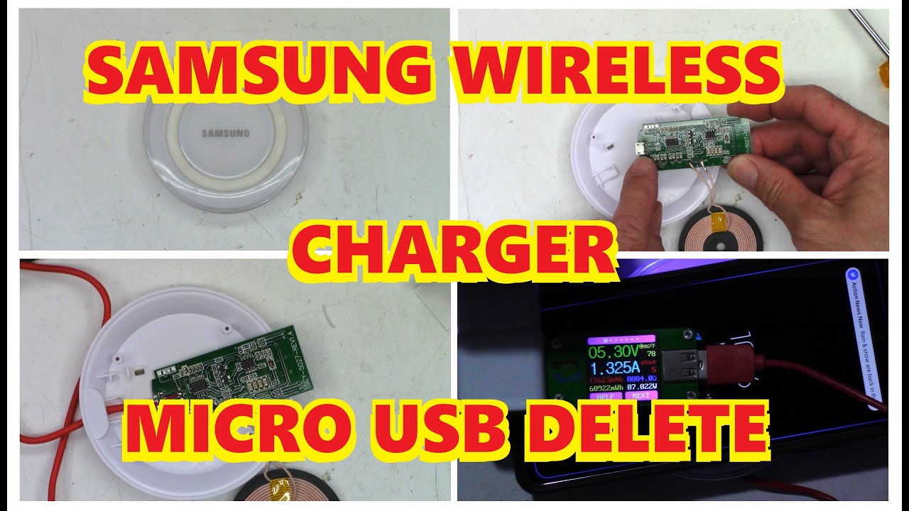 Беспроводное зарядное устройство Samsung — не заряжается — нет индикаторов — разъем Micro USB уда...