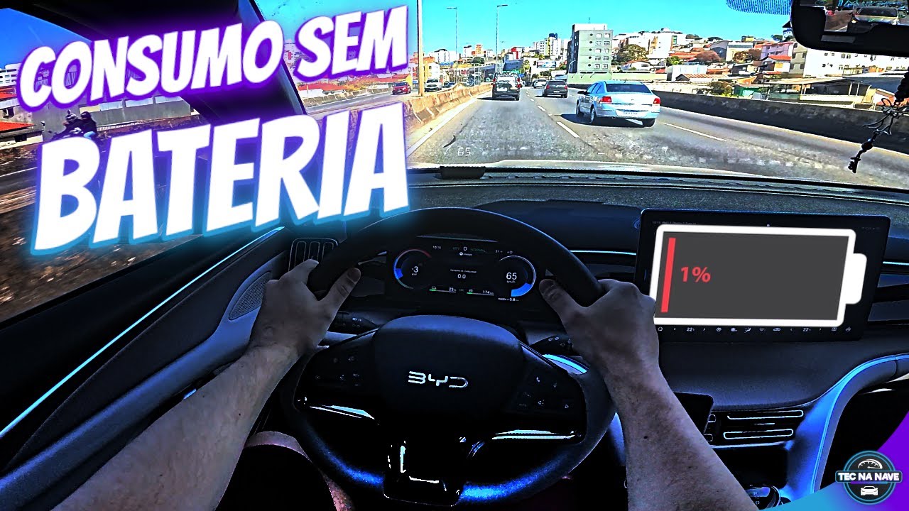 RODANDO vários KM com BYD Song Pro SEM BATERIA - CONSUMO REAL