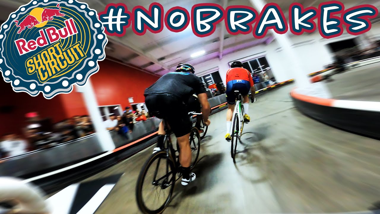 NO BRAKES ON KART TRACK??? (My FIRST Fixed Gear Crit - Red Bull Short Circuit)