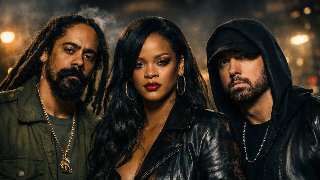 Lift Me Higher - Damian Marley, Rihanna & Eminem (Official Lyrics Video)