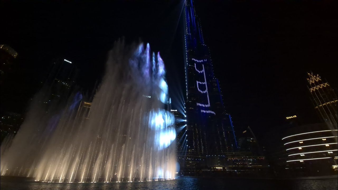 The Dubai Fountain - Lights & Laser Show 2025 (debut)