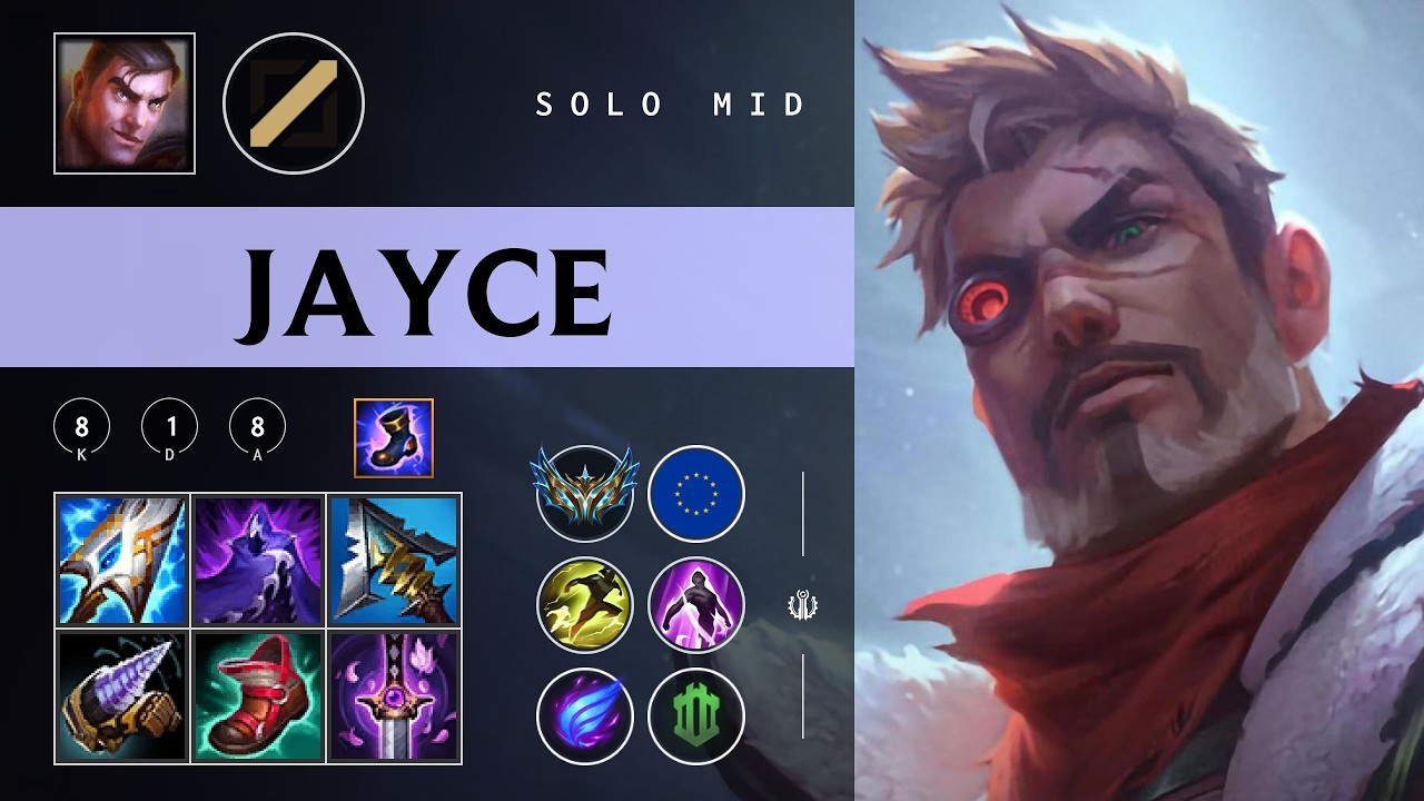 Jayce Mid vs Qiyana - EUW Challenger Patch 26.06