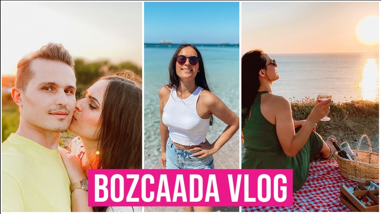 BOZCAADA VLOG I İLK KEZ BAĞ EVİNDE KALDIK I ROMANTİK GÜN BATIMI