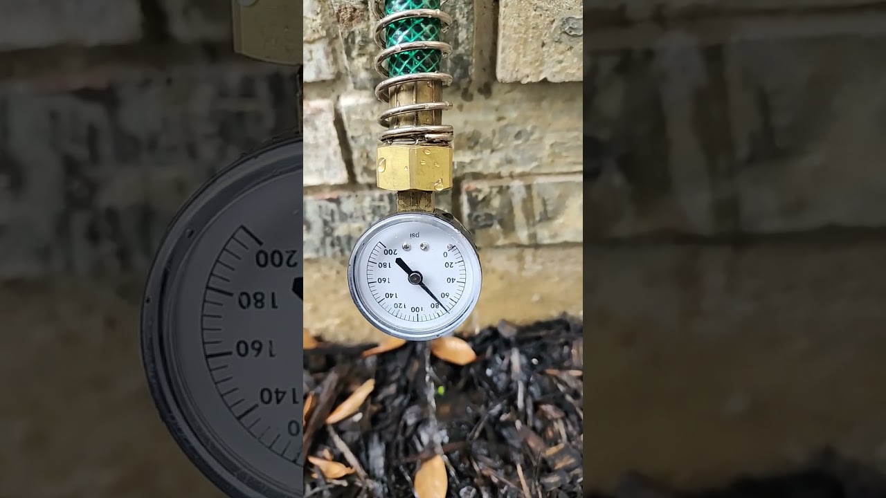 Static water pressure test. by Antoineinspection.com