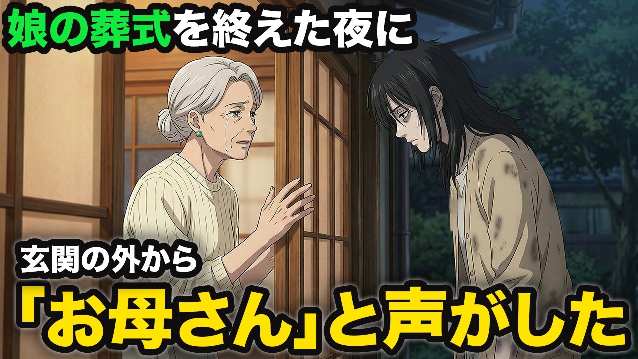 亡くなった娘の遺影の前で一人泣いていたその夜、玄関から『お母さん……』と聞こえてきた。震えながらドアを開けてみると…