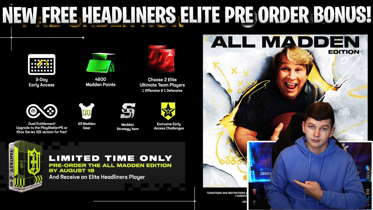 NEW FREE HEADLINERS ELITE PRE ORDER BONUS! SPECIAL STREAM COMING! | MADDEN 23 ULTIMATE TEAM