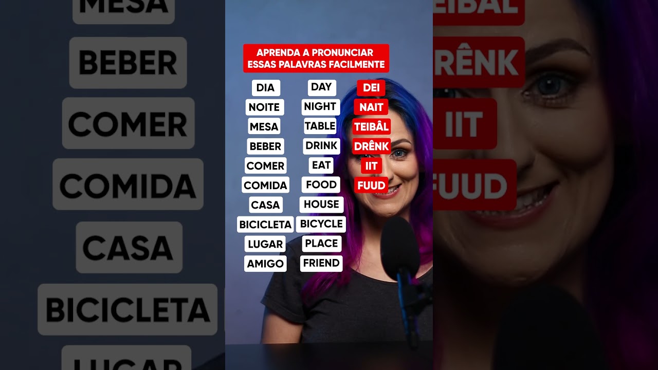 Aprenda a PRON&Uacute;NCIA dessas palavras em INGL&Ecirc;S | Teacher Elza