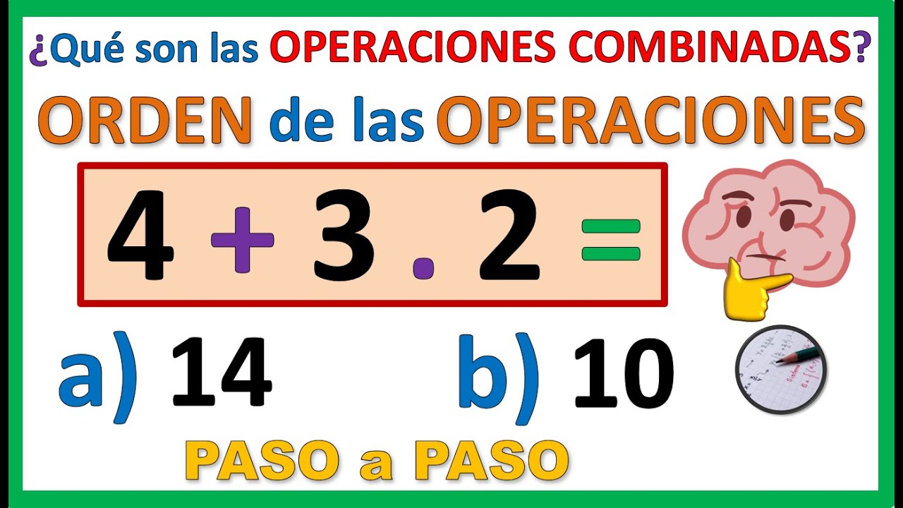 💪OPERACIONES COMBINADAS con números NATURALES | ORDEN de las OPERACIONES