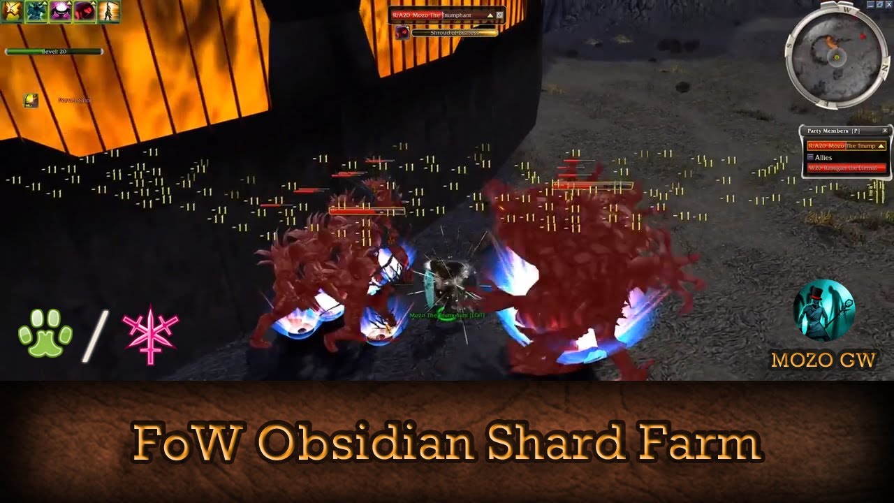 Fissure of Woe (FoW) ToC Obsidian Shard Farm - Guild Wars Ranger Farm R/A - NM