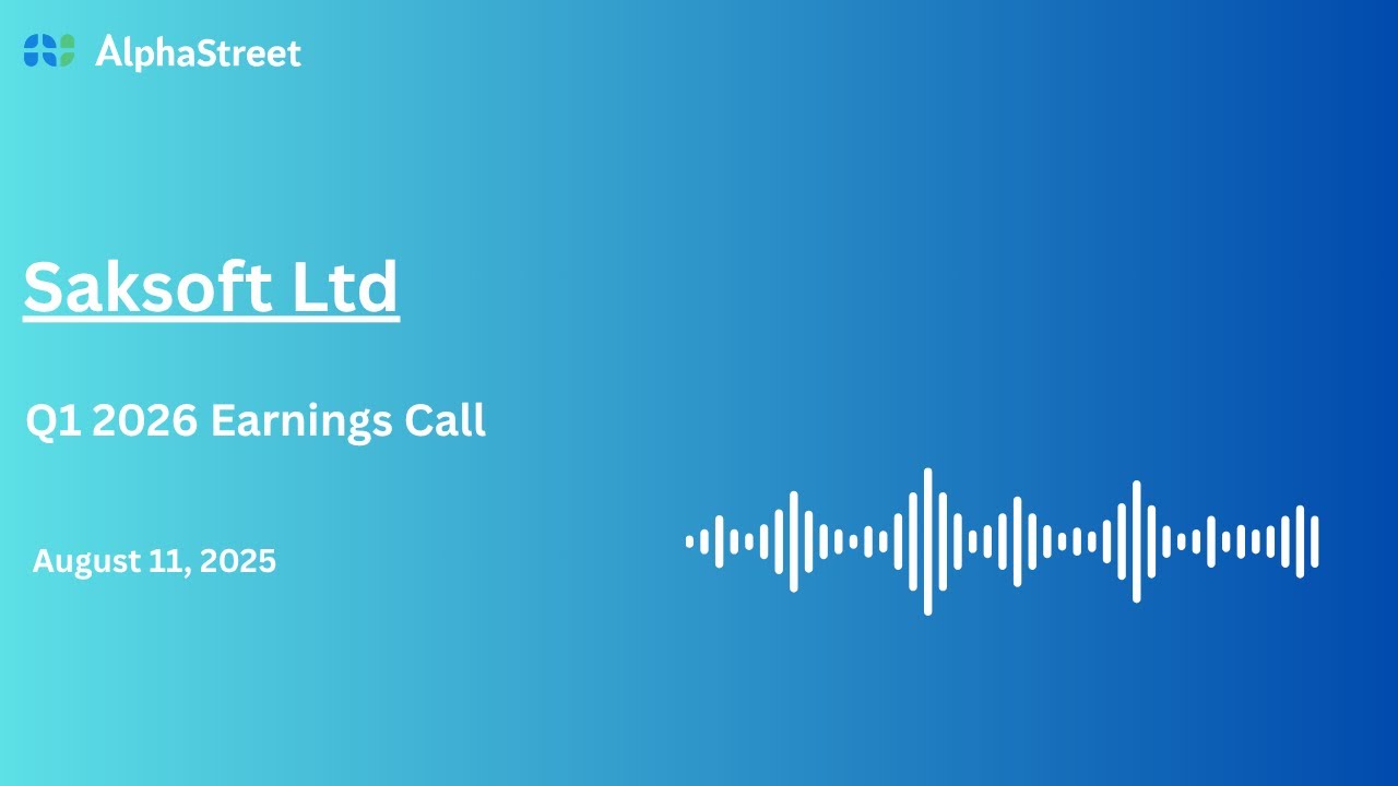 Saksoft Ltd Q1 FY2025-26 Earnings Conference Call