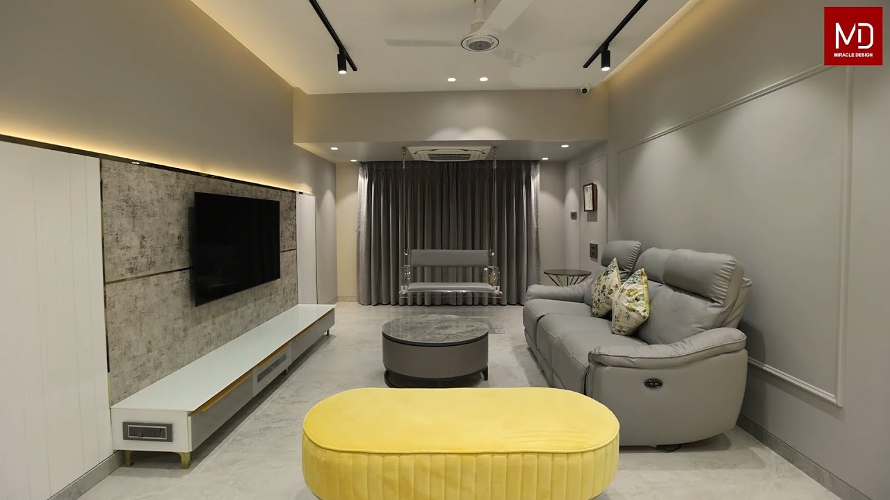 2 Bhk Residence Interior | Indian Modern House Designed By Miracle Design