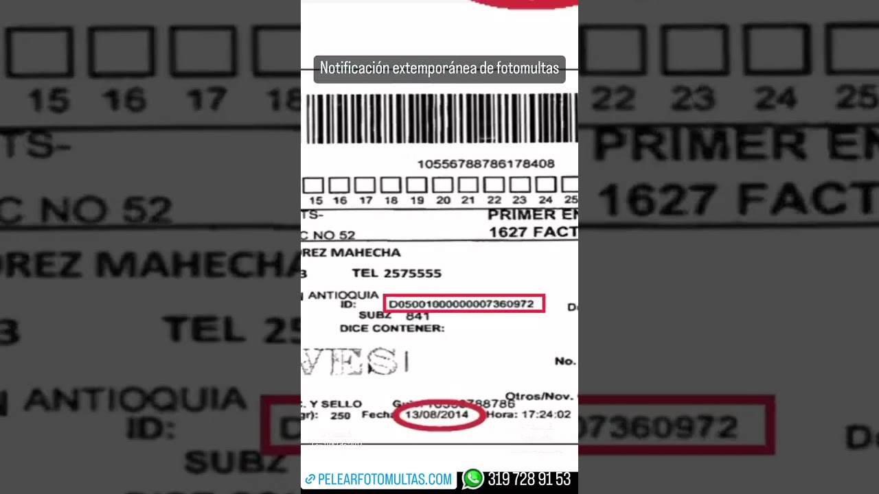🔴 Notificaci&oacute;n extempor&aacute;nea de fotomultas.