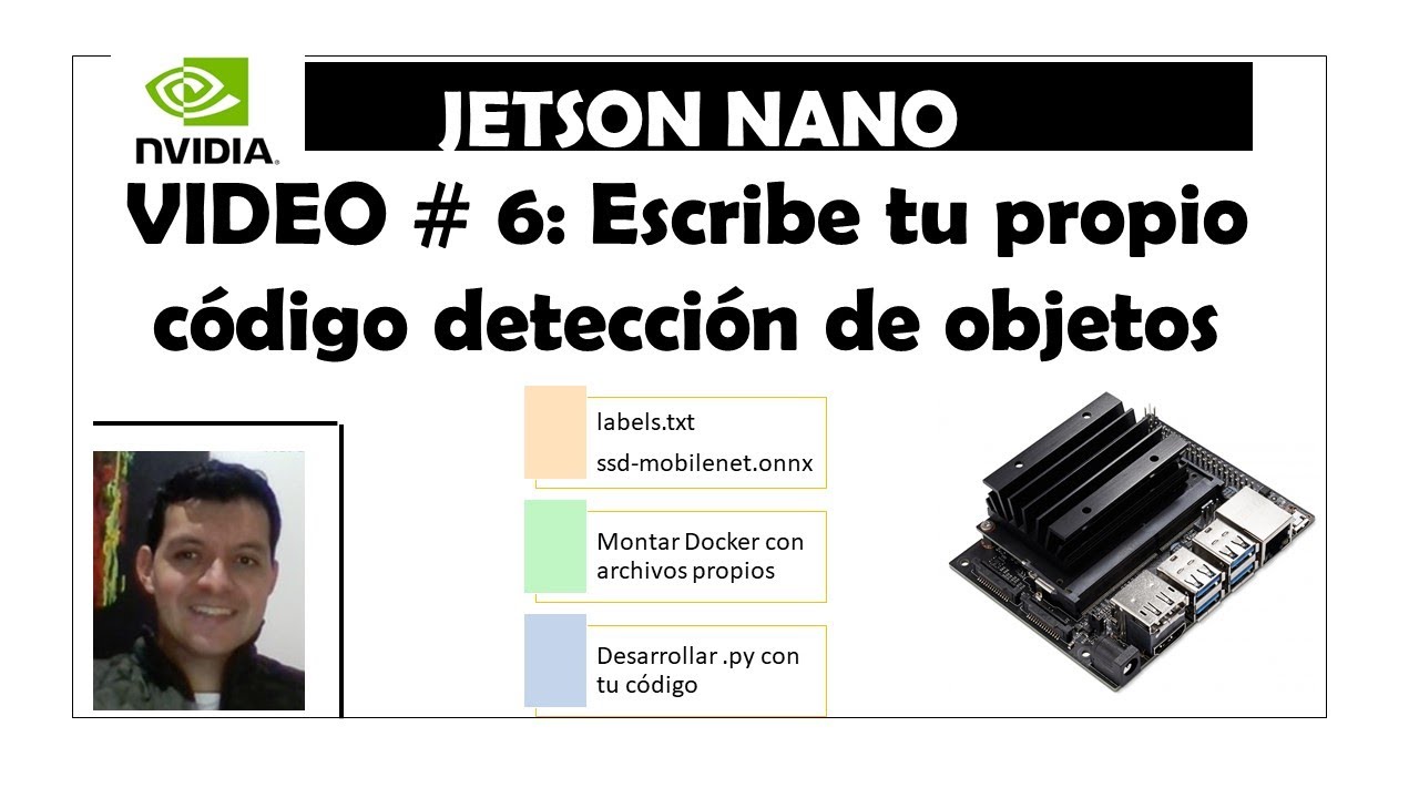 Video #6. Nvidia Jetson Nano. Escribe tu propio código para detección de objetos SSD😎.