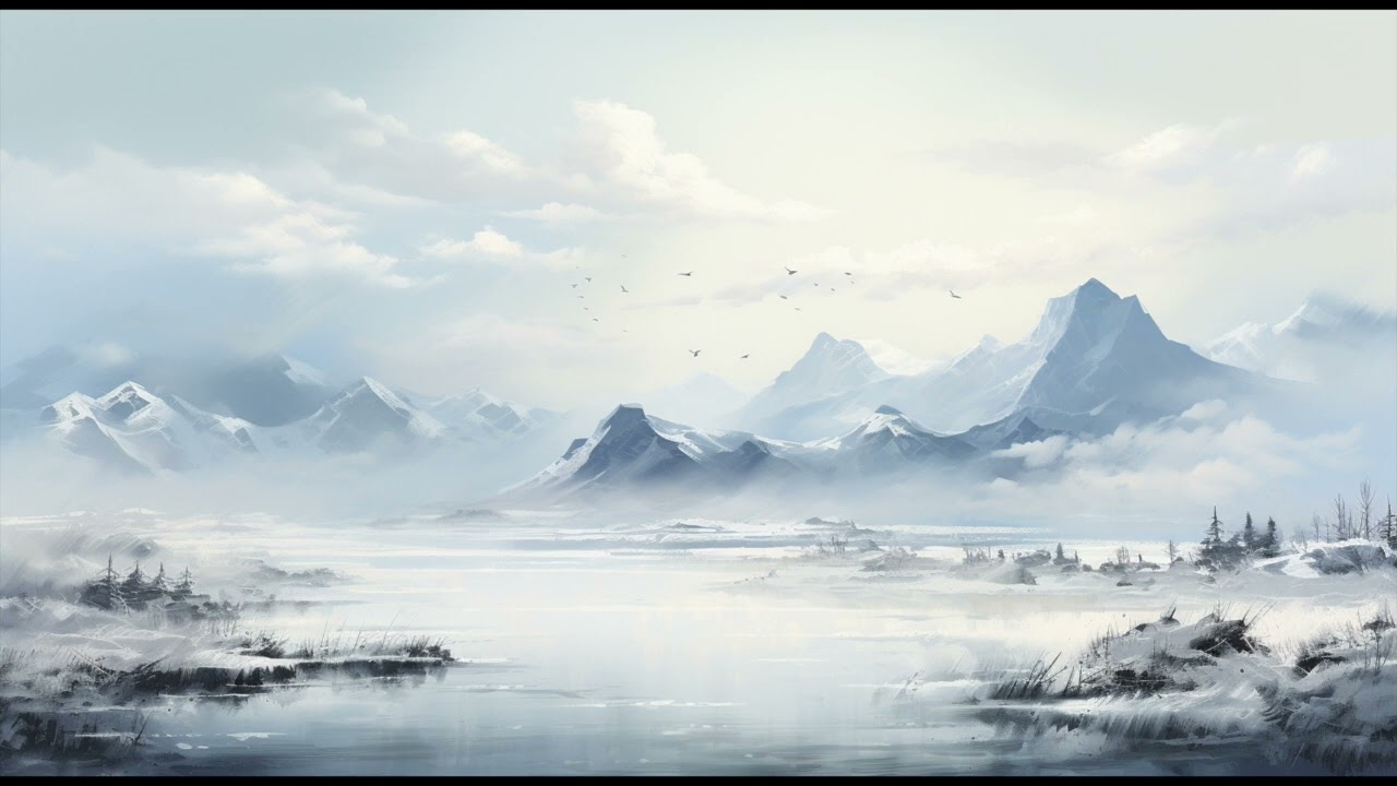 Winter ambience screensaver | snowy landscapes | Samsung Frame TV art | paintings for Frame TV decor