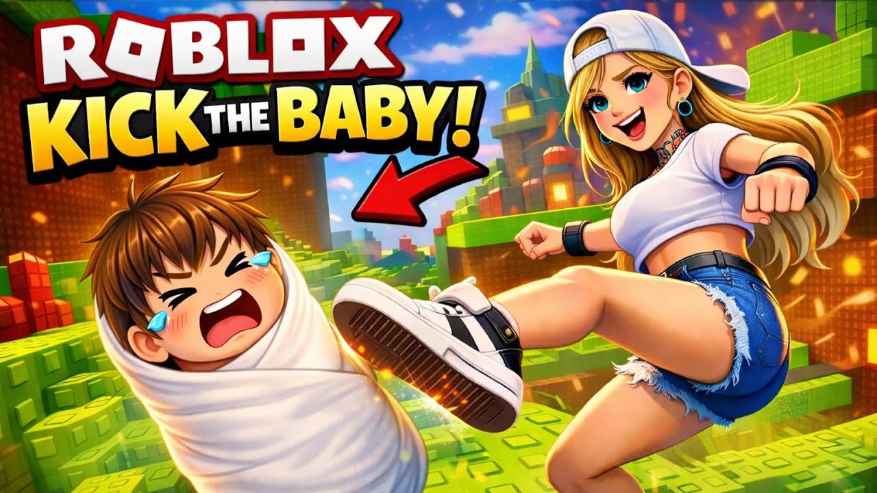 ICH HABE DAS BABY GEKICKT in ROBLOX! 😱🤣