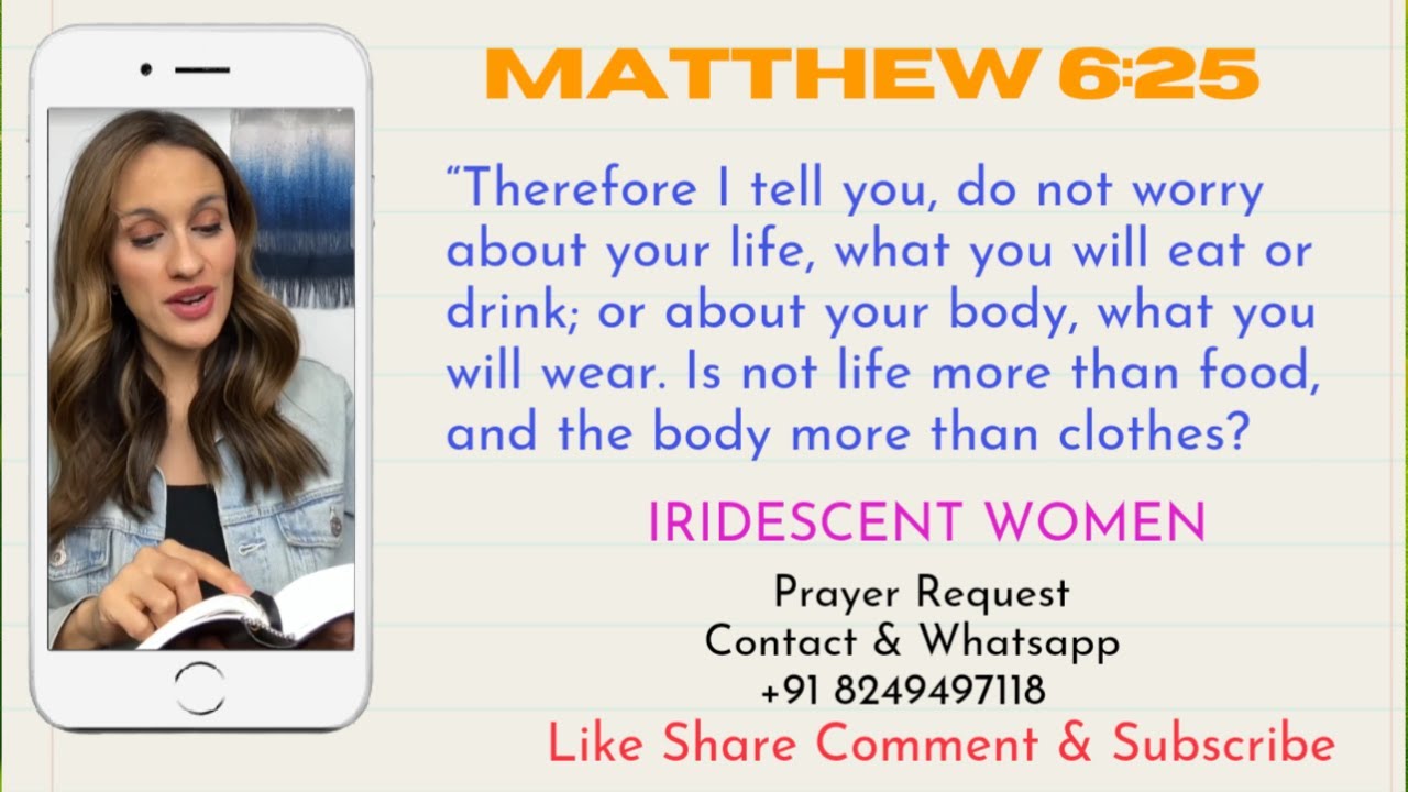 Matthew 6:25 