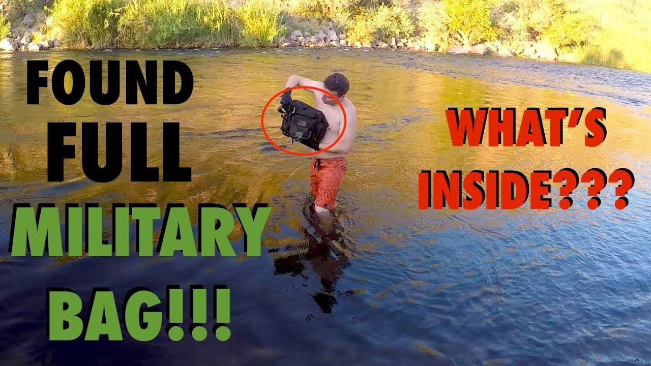 River Treasure: Found FULL Military Bag in the River!!! (Deadly Weapons Found - Police Called)
