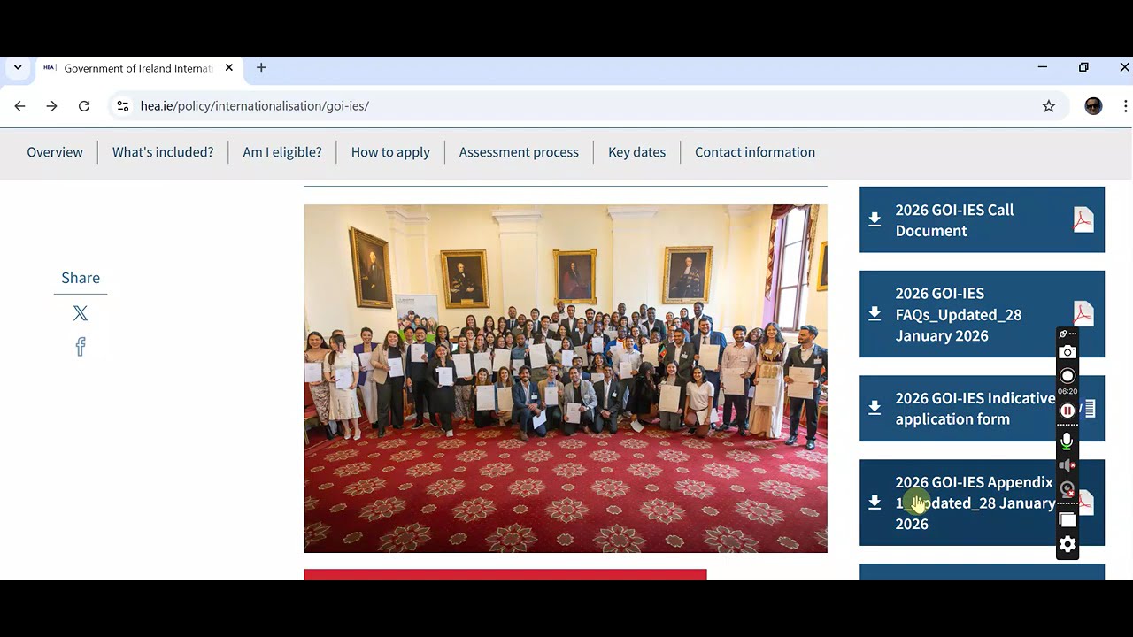 how to apply for ireland government scholarship