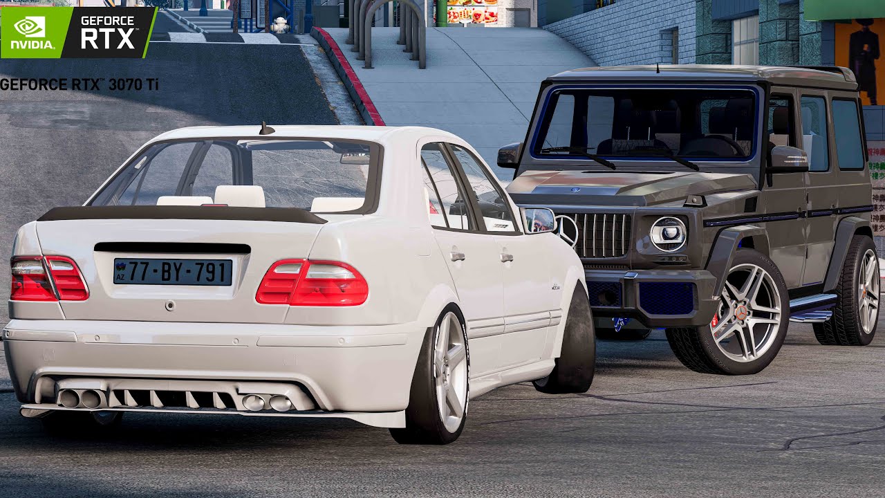 Lotu Şəmi Balığçı Rəis Mersedes Bmw Ilə Üzbə üz | MaşınOyunları| BeamNG.Driver 