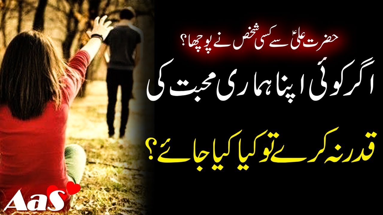 Agr Koi Apna Hmari Mohabati Ki Kadr Na Kre to Kia Kya Jy? Hazrat Imam Ali a.sFarman | Syed Ahsan AaS