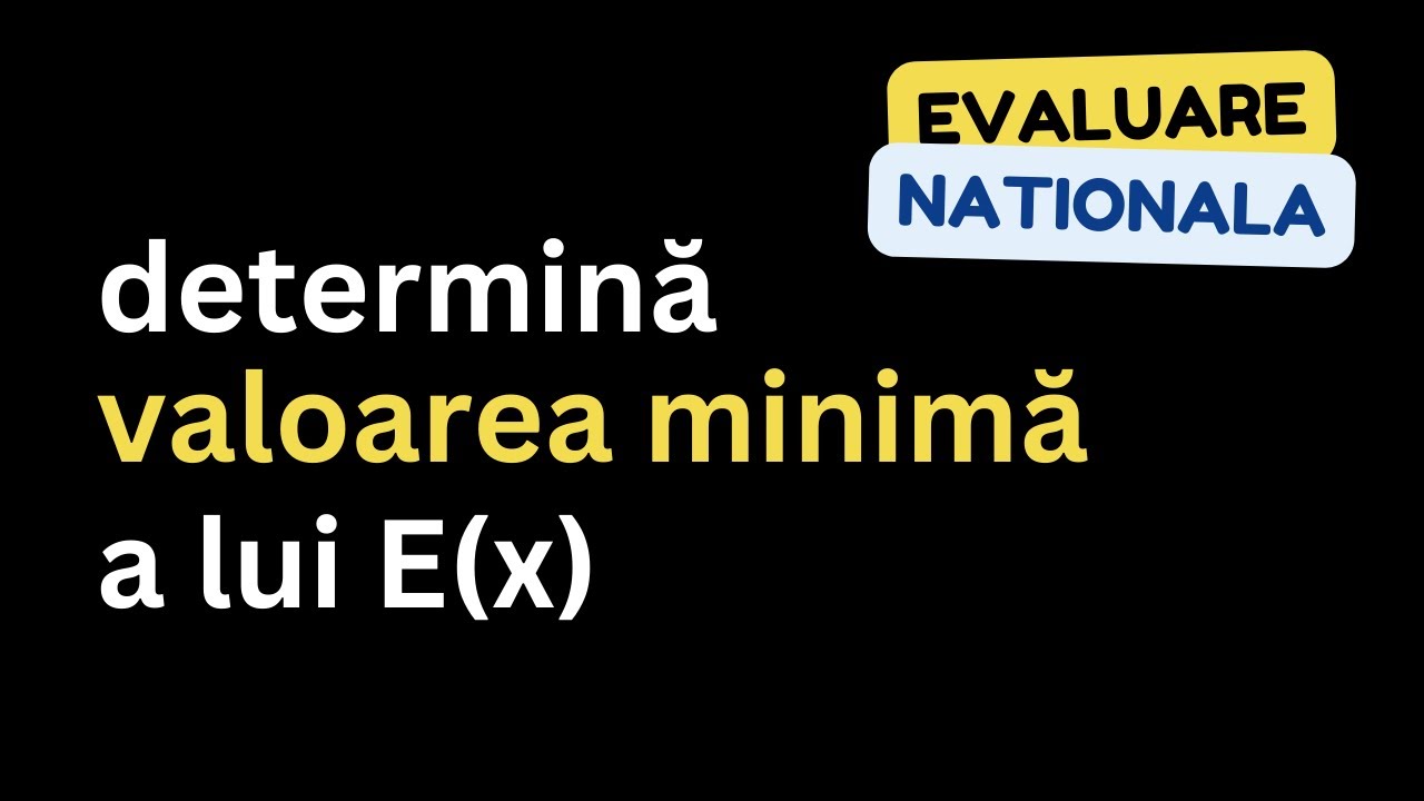 Expresii algebrice [10] - recapitulare Evaluare Nationala 2024