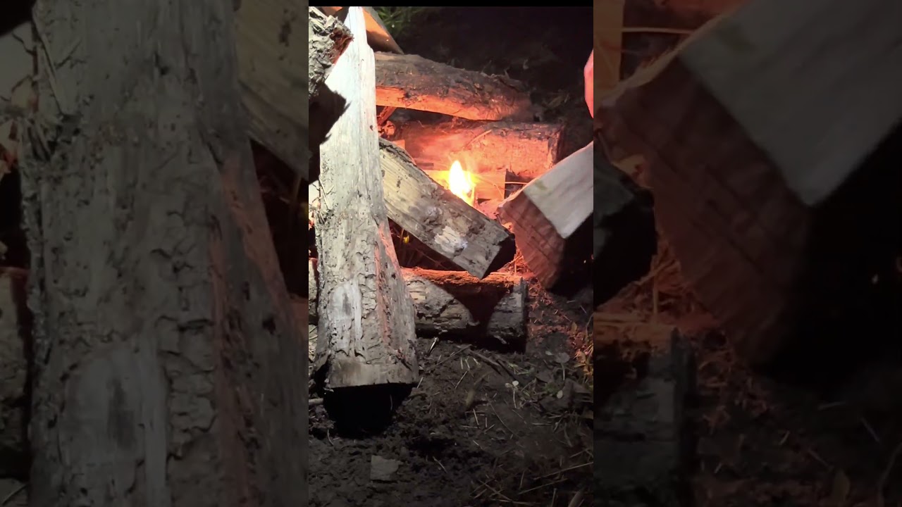 Использование огнива: Часть 2 #костер #кемпинг #лагерь #палатка #выживание #зефир