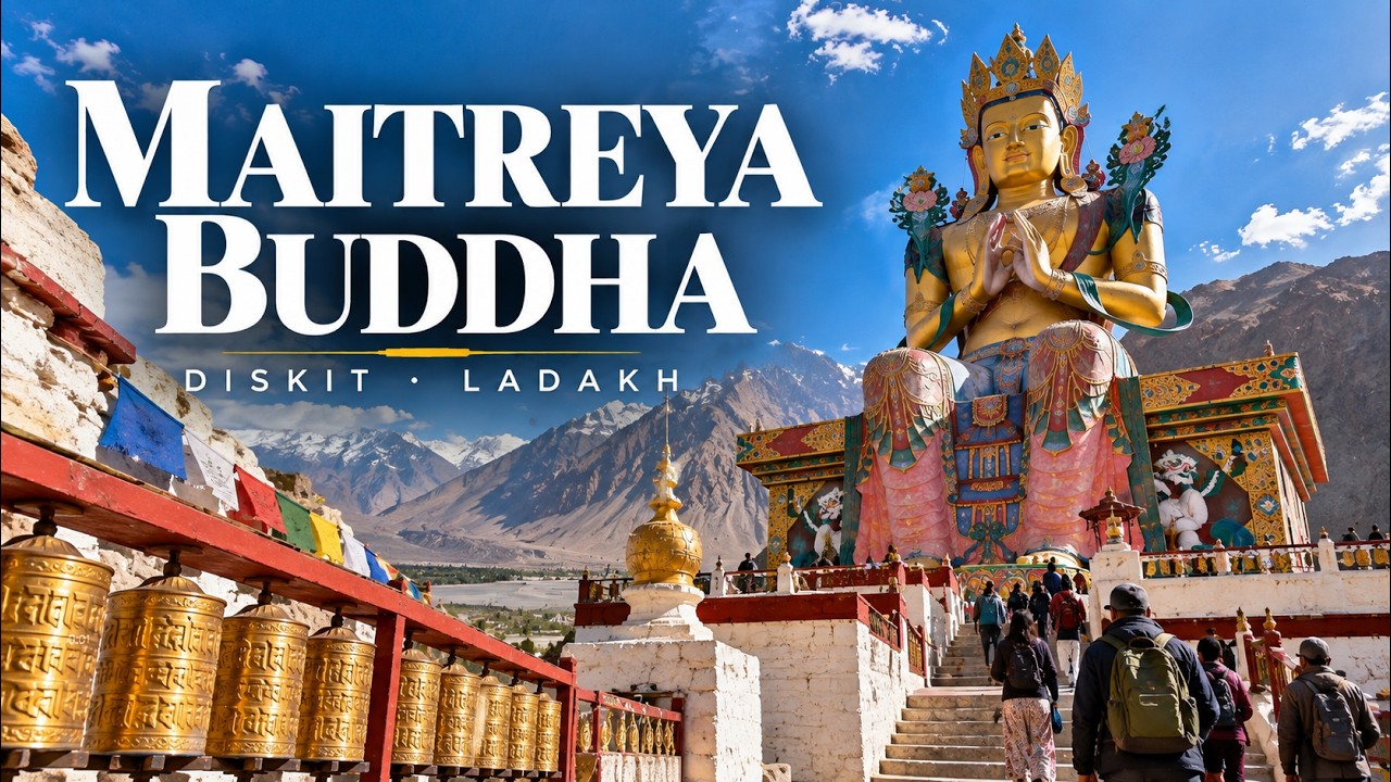 Walking to the Giant Maitreya Buddha, Diskit | Nubra Valley, Ladakh | She' Walkin
