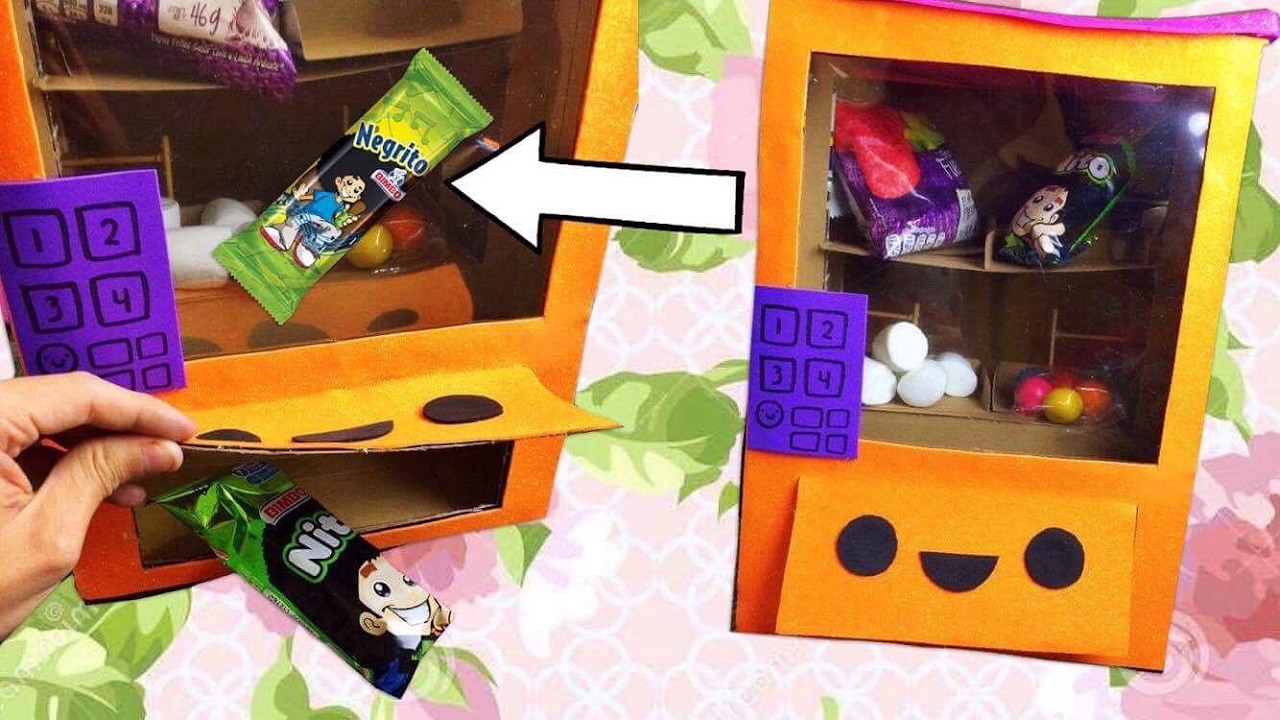 MAQUINA EXPENDEDORA DE DULCES ¡SÍ FUNCIONA!