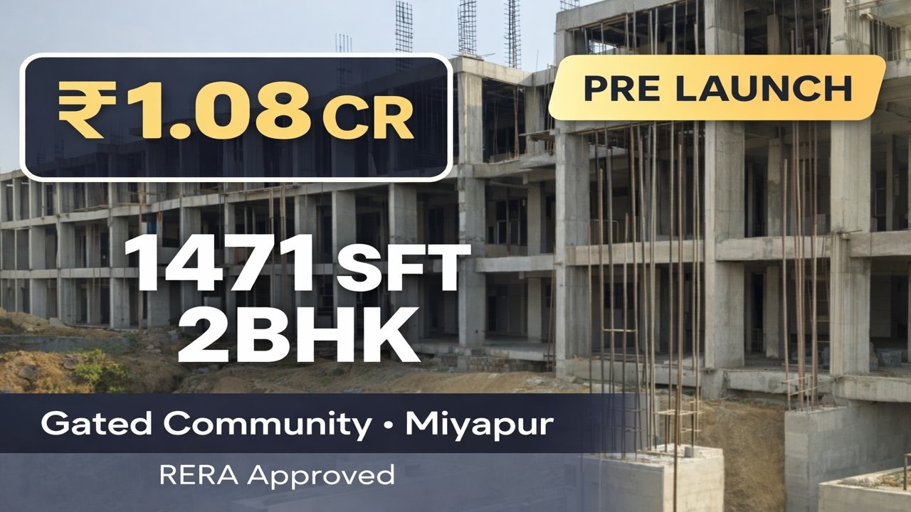 Miyapur New Pre Launch Project | Luxury 2 & 3 BHK Flats | RERA Approved