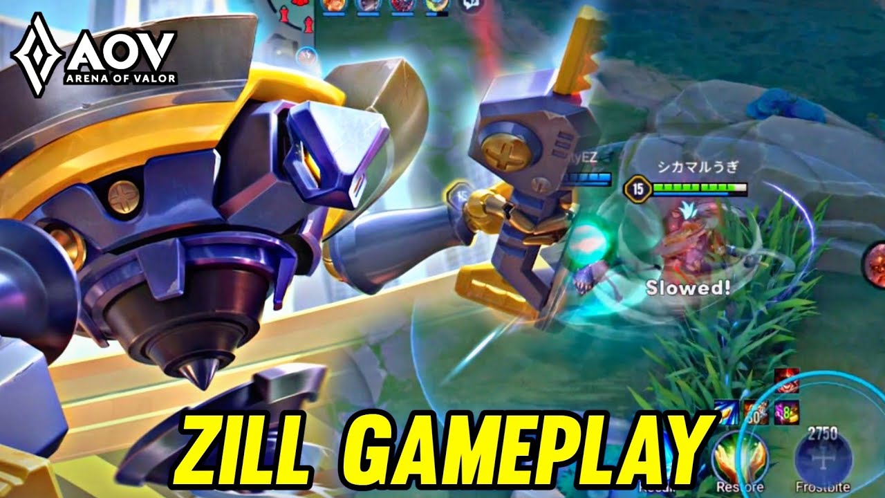 AOV : ZILL GAMEPLAY | IN JUNGLE - ARENA OF VALOR LIENQUANMOBILE ROV